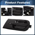 thumbnail image 4 of Mangos de puerta exterior de automóvil Unique Bargains delantero izquierdo para Hyundai H1 STAREX 2007-2009 ABS negro, 1 Pcs, 4 of 6