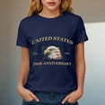 thumbnail image 5 of Duqingm Patriotic Tops For Women Patriotic Shirts for Women 5th of July T Shirts American Flag Graphic Tees Tops Raglan Short Sleeve Fourth of July Outfits Navy,2XL, 5 of 7