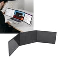 thumbnail image 1 of Extension d'Écran d'Ordinateur Portable 14.1 Pouces Triple, FHD 1080P HDR IPS Double Moniteur Portable pour Ordinateur Portable, Interface Multimédia Type C USB A HD, Rotation Multi-Angle, Support Réglable, pour Ordinateur Portable dans 17.3 Pouces, 1 of 7