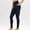 Navy, variant on LOVZFMLL Yoga Leggings for Women High Waisted Butt Lifting Shapewear Tights with Side Pockets, Athletic Workout Ankle-Length Pants Black XL