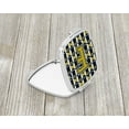 thumbnail image 2 of Letter F Football Blue and Gold Compact Mirror CJ1074-FSCM, 2 of 4