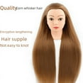 thumbnail image 1 of Modelo de cabeza de muñeca de práctica de color arcoíris femenino, simulación de cabeza de maniquí de cabello, modelo de cabeza de peluquería, cabeza de enseñanza, 1 of 2