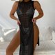 thumbnail image 3 of Vestido tipo pareo de bikini de crochet,Cubierta de bikini Kinitted,Cubierta de crochet para mujer,Cubierta de bikini Kinitted,Resultados impresionantes, 3 of 6