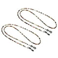 thumbnail image 1 of Unique Bargains Eyeglass Strap 2 Pack Adjustable Eye Glasses Holder Chains Bead String Sunglasses Eyewear Retainer Multicolor, 1 of 6