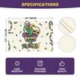 thumbnail image 3 of Sm:)e Irises White Mask Carnival Mardi Gras Placemats Set of 4, 12x18 Inch, 3 of 7