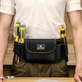 thumbnail image 7 of Gnmfd Heavy Duty Tool Belt with Quick Release Buckle Adjustable Utility Work Apron with Multiple Pockets Detachable Tool Pouch for Electrician Carpenter Construction, 7 of 7