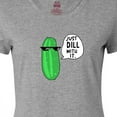 thumbnail image 4 of Inktastic Just Dill with It Chill Dill Pickle in Sunglasses Women's T-Shirt, 4 of 5