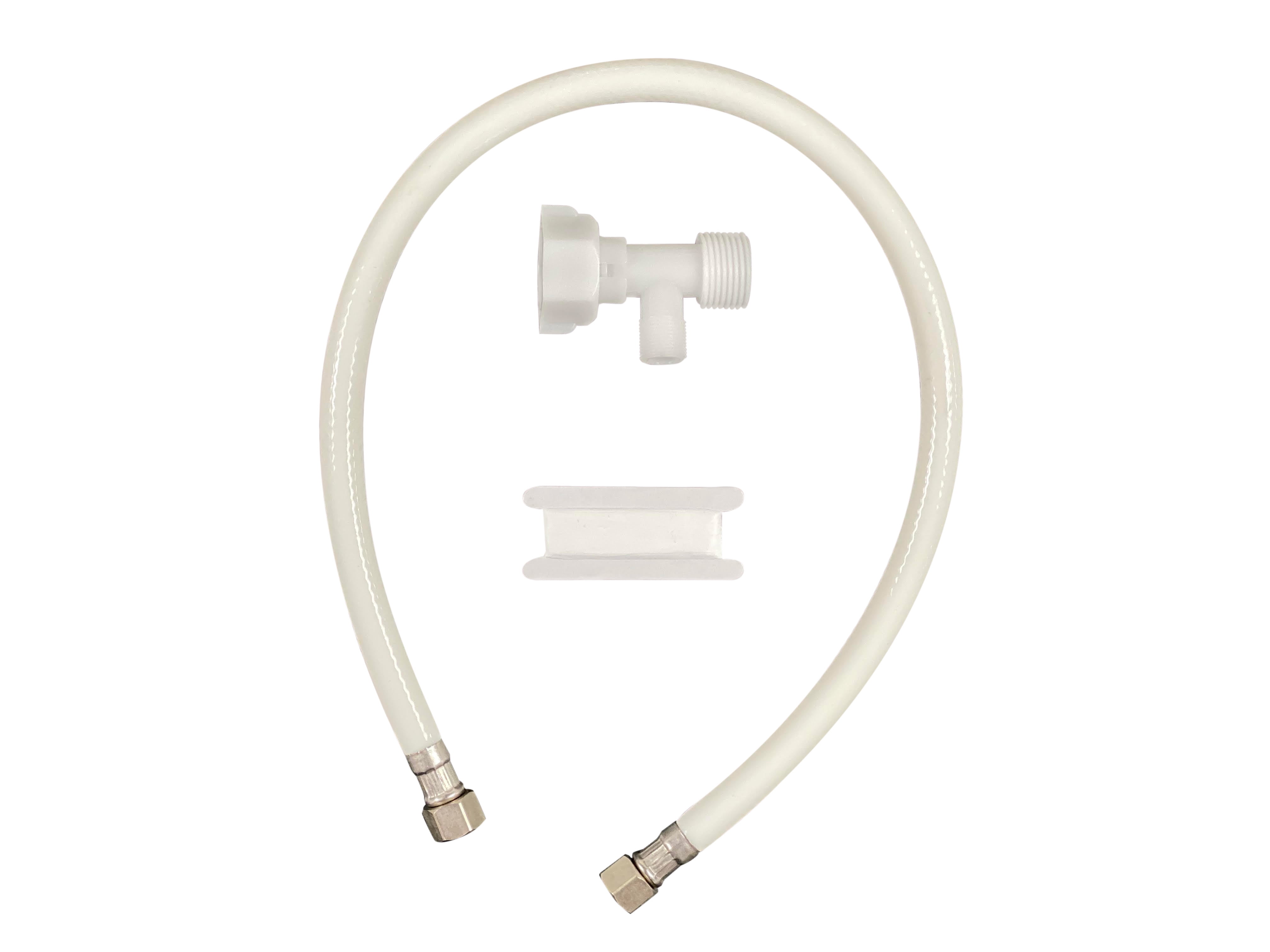 Boss Bidet Luxury Dual Nozzle Self Cleaning Non Electric Cleans Rear Toilet Attachment, White