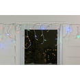 thumbnail image 3 of Northlight LED Wide Angle Icicle Christmas Lights - Multi-color - 5.5' White Wire - 100ct, 3 of 4