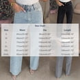 thumbnail image 6 of Jeans for Women High Waist Y2K Vintage Straight Leg Denim Pants Fashion Rhinestones Solid Casual Button Jeans Casual Stretchy Baggy Jeans with Pockets, 6 of 6