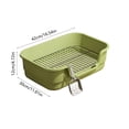 thumbnail image 3 of EGNMCR High Wall Dog Potty Tray Toilet For Small Medium Dogs Removable Reseau Disclose Proof Base Foolproof Clean Pet Litter Box With Oppose Slide Bottom P lastic dog toilets, 3 of 6