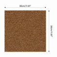 thumbnail image 3 of CIFbuy™ 12" Self-Adhesive Carpet Tiles – Peel & Stick Floor Mats, Non-Slip Square Carpet Planks for Home, Office & Basement Flooring (Brown), 3 of 5