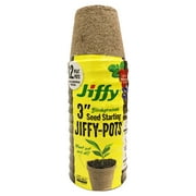 Jiffy 3" Biodegradable Peat Pots, 12 pack - Ideal for Seed Starting