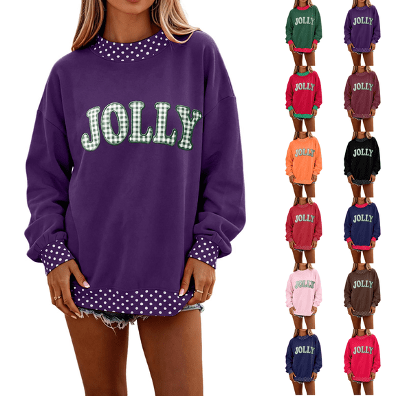 Women Polka Dot Mockneck Sweatshirt Preppy Oversized Graphic Loose Sweatshirt Y2k Long Sleeve Pullover Top 2XL