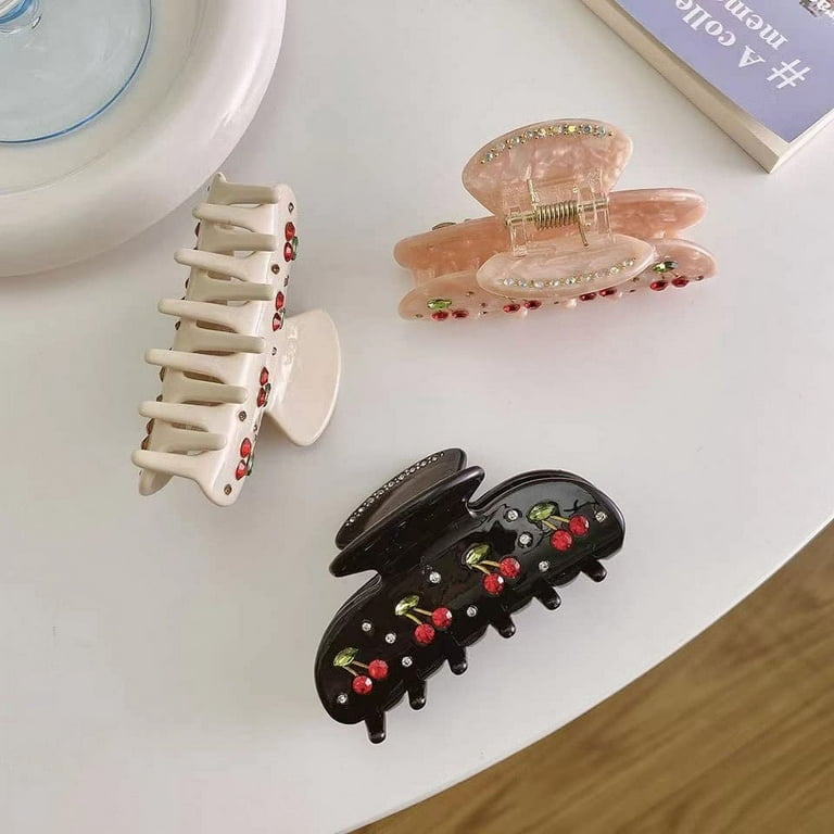 chanel claw hair clips