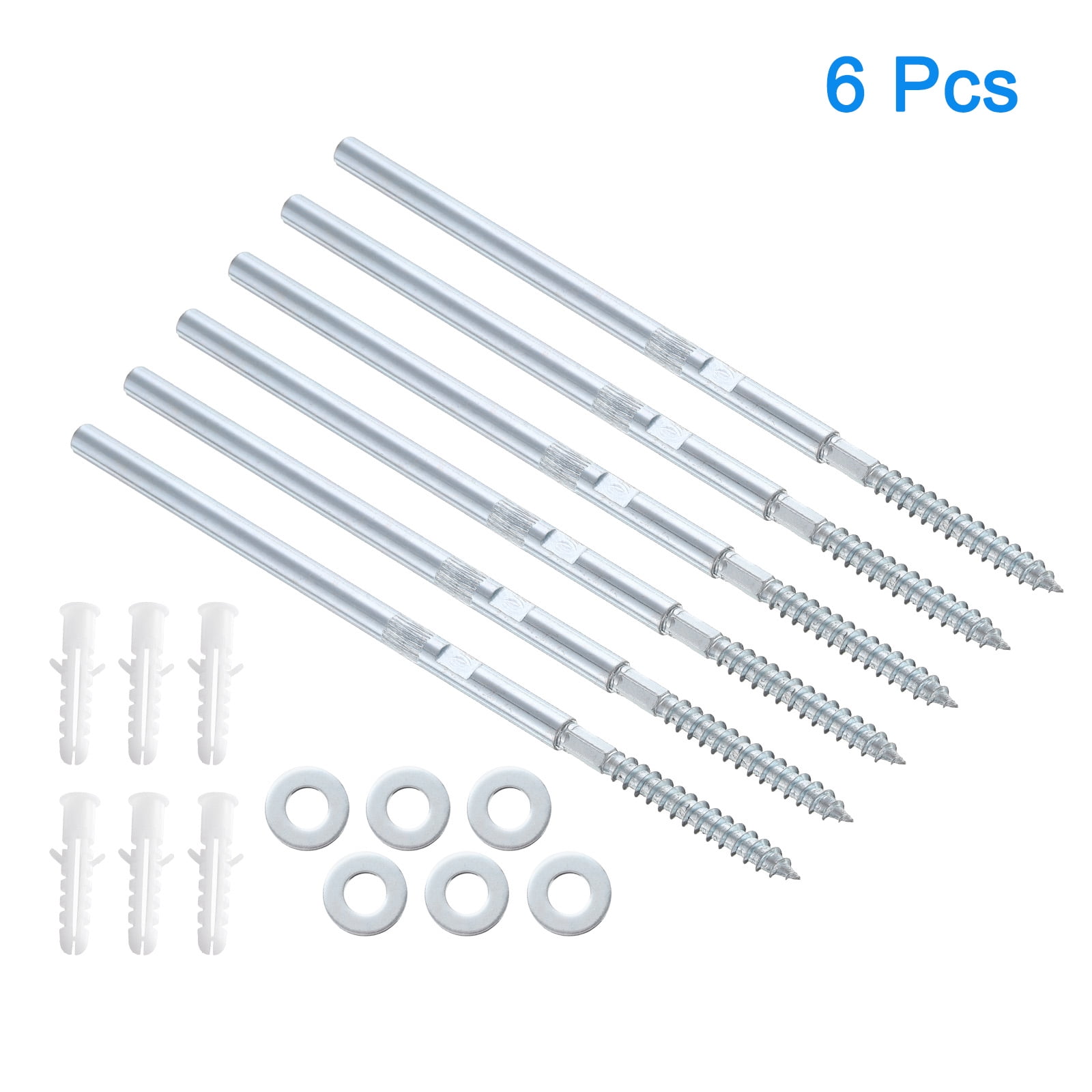 6 Pcs Floating Shelf Brackets Metal Hidden Shelf Support Brackets 8 x 300mm(0.3 x 11.8 Inch) Invisible Shelf Brackets
