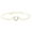 Vermeil, variant on Horseshoe Bracelet for Women | Round Lab Created Moissanit Cable Link Chain Bracelet | 14K White Gold Over Sterling Silver Lucky Charm Jewelry (0.04Ctw)-6.00 Inch