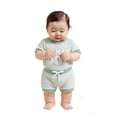 thumbnail image 3 of Tiijoy Baby Boys Outfits Letter Embroidery Short Sleeve T-Shirt Shorts Set, Sizes 9-12 Months, 3 of 3