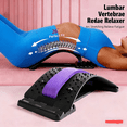 thumbnail image 2 of Lumbar Back Stretcher Massager, Spine Pain Relief Vertebral Relaxer for Lower Back Traction & Waist Correction, 2 of 9