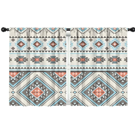 Blackout Kids Curtains,Multicolor Floral and Geometric Boho Pattern Childrens Insulated Curtains Set Of 2,Bedroom Essentials,Toddler Room Decor 42x54in(106x137cm)