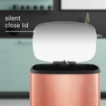 thumbnail image 6 of happimess Connor Rectangular 13.2-Gallon Trash Can with Soft-Close Lid and FREE Mini Trash Can, Rose Gold, HPM1006D, 6 of 10