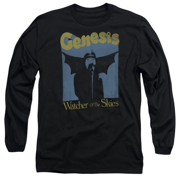 Genesis Watcher Of The Skies Long Sleeve Adult 18/1 T-Shirt Black