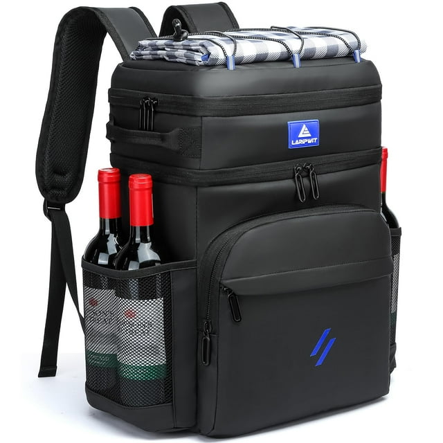 Mochila aislante de dos pisos Cooler Laripwit para 54 latas
