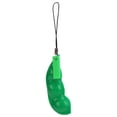 thumbnail image 2 of Children Adult Cute Pea Keychain Portable Anxiety Stress Relief Squeeze Bean Toy, 2 of 8