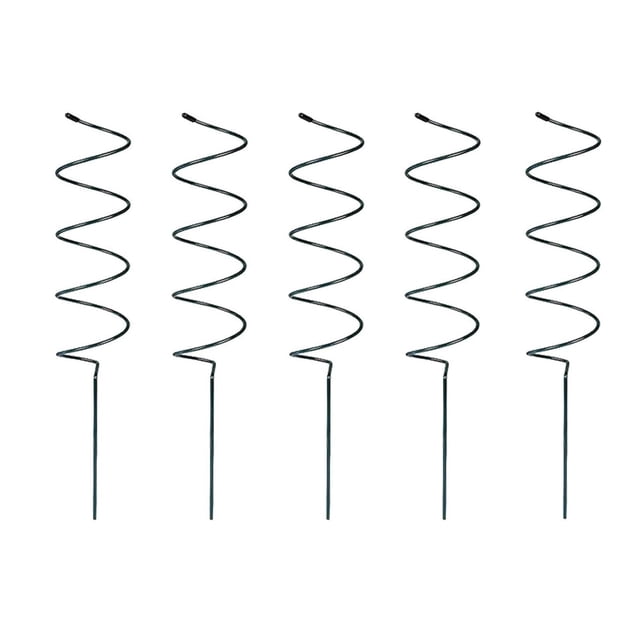 Estacas para plantas trepadoras, herramientas, resistentes al óxido, multifuncionales, decoración, adorno espacial Espiral 5 piezas