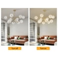 thumbnail image 4 of Miumaeov 12 Lights Modern Large Chandelier Ceiling Lamp for Dining Room Kitchen Living Room Bedroom 72W, 4 of 24