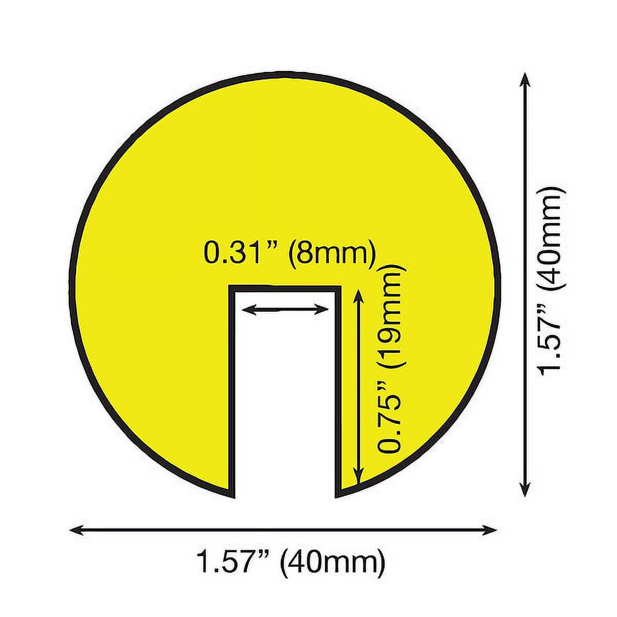 Edge Guard, Rounded, Black/Yellow 60-6712