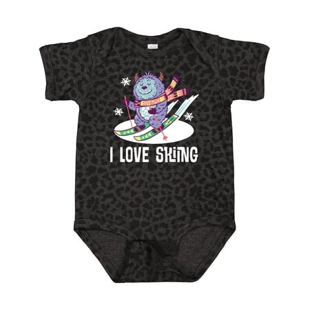 

Inktastic I Love Skiing Gift Baby Boy or Baby Girl Bodysuit
