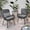 Grey, variant on Chic Grey Iron Frame Chairs With Woven Detail And Comfortable Padding Club Chair Legs Water- Seat Cushion