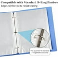 thumbnail image 4 of 100 Pack Clear Sheet Protectors 8.5 x 11 Inch, Letter Size Page Protectors for 3 Ring Binder, Premium Polypropylene, Reinforced Holes, Acid Free, Top Loading for Documents, Paper, Photos, 4 of 9