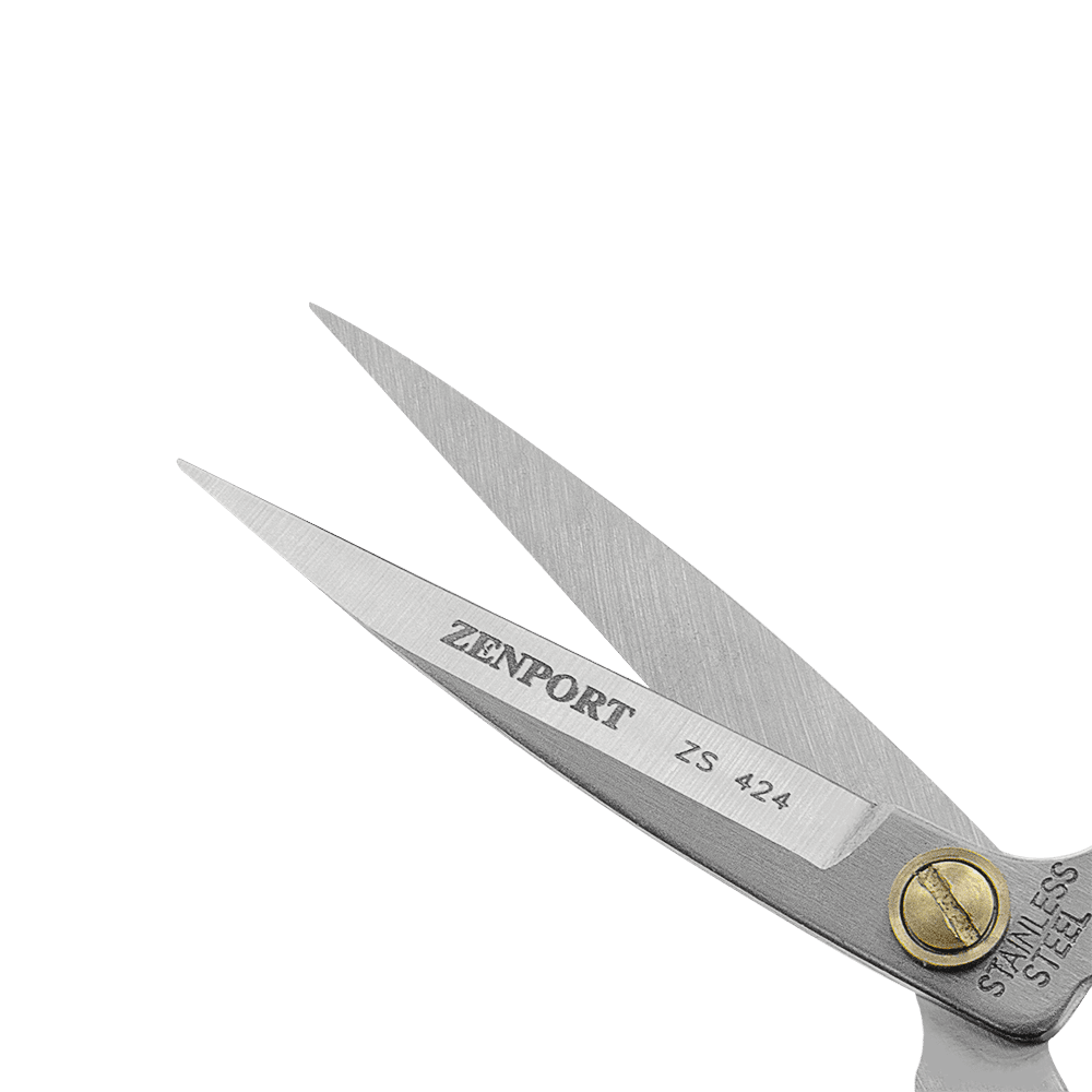 Zenport ZS424 Professional Scissors, 5.9-Inch, 2 Inch Stainless Steel Blades, Black - 3 Pack