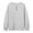 T131 Grey, variant on Womens Tshirt With Button Long Sleeve Solid Color Crew Neck T-Shirts For Women Autumn Winter Casual Pullover Tops Size 3Xl