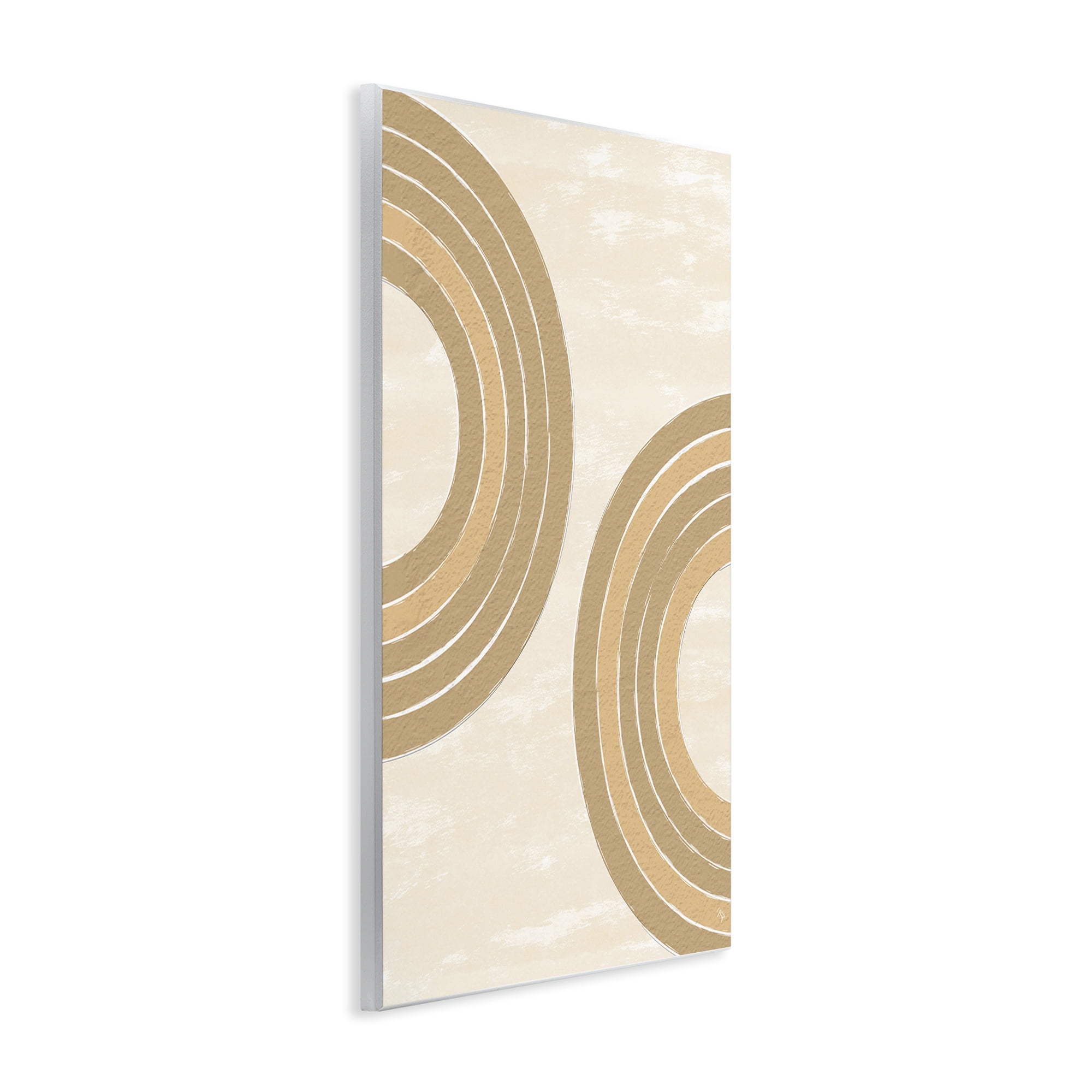 Stupell Industries Neutral Arch Expressions Abstract Painting Unframed Art Print Wall Art, 13 x 19