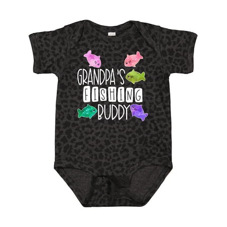 

Inktastic Grandpa s Fishing Buddy with Colorful Fish Gift Baby Boy or Baby Girl Bodysuit