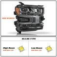 thumbnail image 2 of Passenger For 2019-2021 Chevy Silverado 1500 LED Headlight w/ Halogen Signa RH, 2 of 8