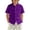 Dark Purple, variant on TIREOW Kids Boys Short Sleeve Dress Shirt Solid Color Button Down Shirt Summer Comfortable Casual Shirt Tops