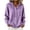 Purple, variant on TGSLY Women's Drawstring Hooded Sweater Coat Comfy Soft Button Down Long Sleeve Knit Cardigan Relaxed Casual Solid Color Fall Winter Jackets XXXL