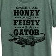 thumbnail image 3 of Instant Message - Sweet As Honey & Feisty As A Gator - Women's Short Sleeve Graphic T-Shirt, 3 of 7
