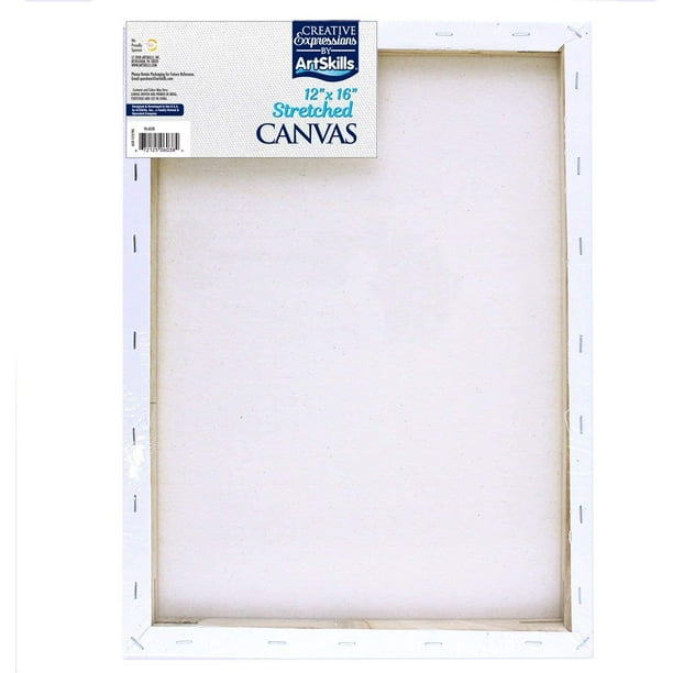 ArtSkills 12" x 16" Stretched Canvas, 6 Pack
