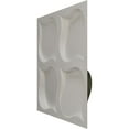 thumbnail image 4 of Ekena Millwork 19 5/8"W x 19 5/8"H Clover EnduraWall Decorative 3D Wall Panel, UltraCover Satin Hunt Club Green (Covers 2.67 Sq. Ft.), 4 of 6