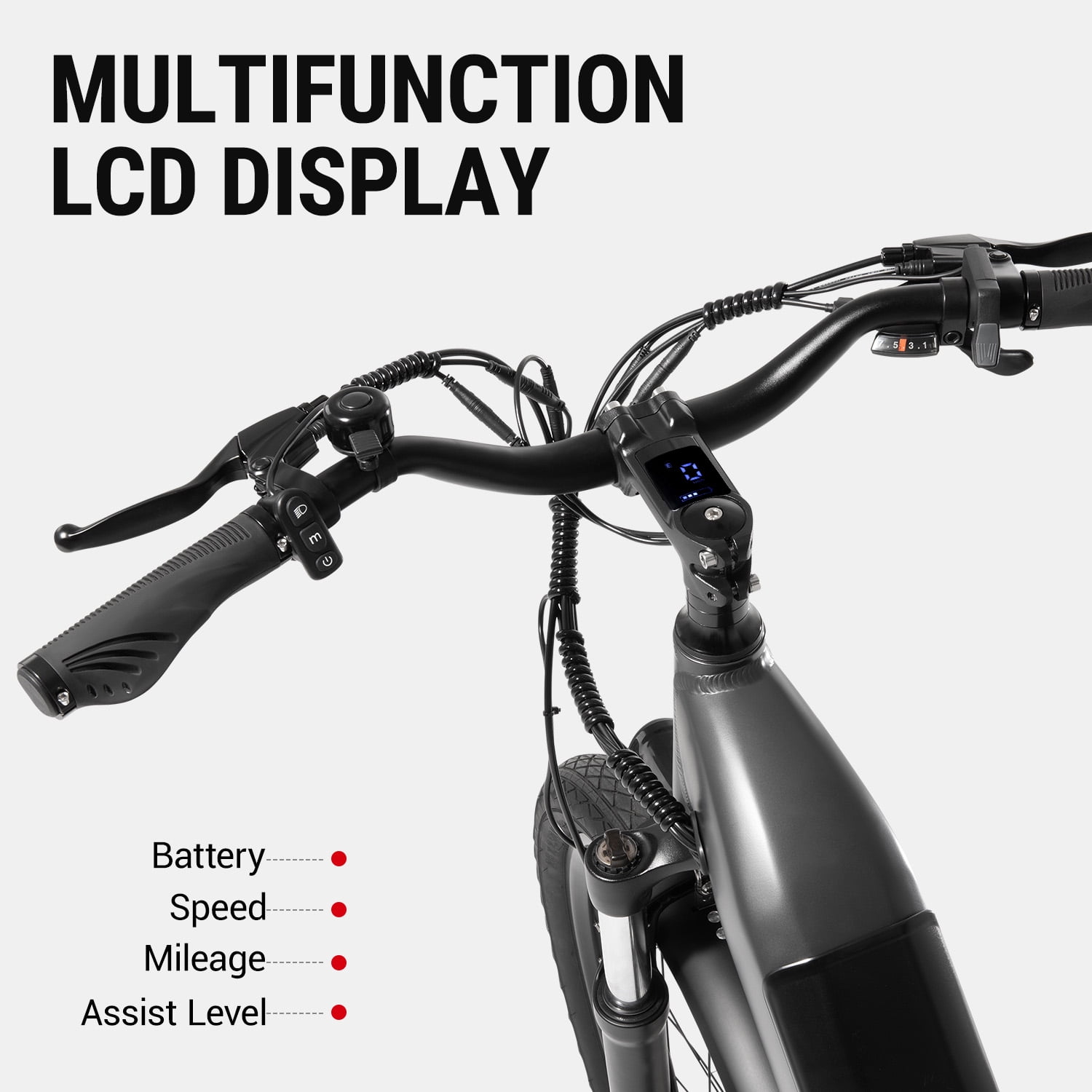 DYU Folding Electric Bike for Adults - 7-Speed Mountain Ebike with Peak 1200W 28MPH Brushless Motor, 48V10.4Ah Removable Battery, 20X3.0 Fat Tire UL2849