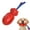 Red, variant on Pet Squeaky Dog Toys for Aggressive Chewers, Large Medium Dog Birthday Toy Dog Toothbrush Interactive Tough Durable Dog Toys, Blue