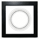 thumbnail image 1 of Patrón Círculo forma geometría Mesa de pared con marco cuadrado negro, 1 of 4