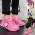 thumbnail image 4 of Nuevos zapatos deportivos para niños de otoño/invierno, superficie de cuero, zapatos informales de malla transpirable para correr, forro polar para estudiantes, 4 of 5