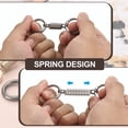 thumbnail image 4 of Spring Double Ring Keychain Dual Key Ring Holder Detachable Keychain Spring Shaped Key Accessories Dual Split Key Ring Silver 4, 4 of 7