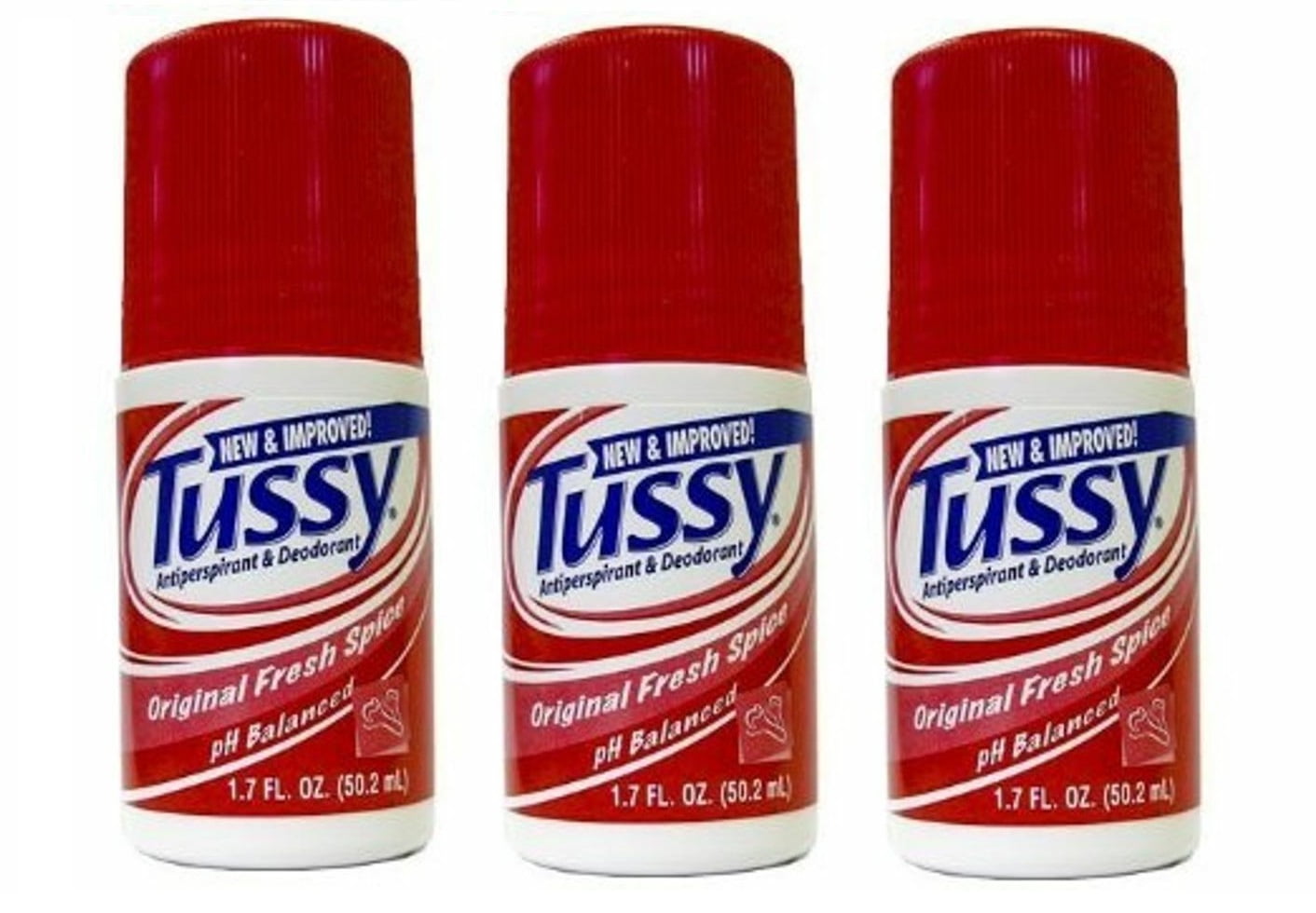 Tussy Roll On Antiperspirant & Deodorant 1.7 oz Pack Of 3
